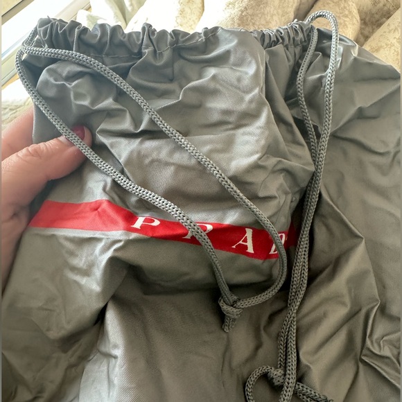 PRADA Beige Powder Patent Leather Sneakers with PRADA Dust Bag - Picture 13 of 16